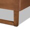 Baxton Studio Lucie Modern and Contemporary Walnut Brown Finished Wood Full Size Platform Bed 184-11147-9410-Zoro - alternate 3